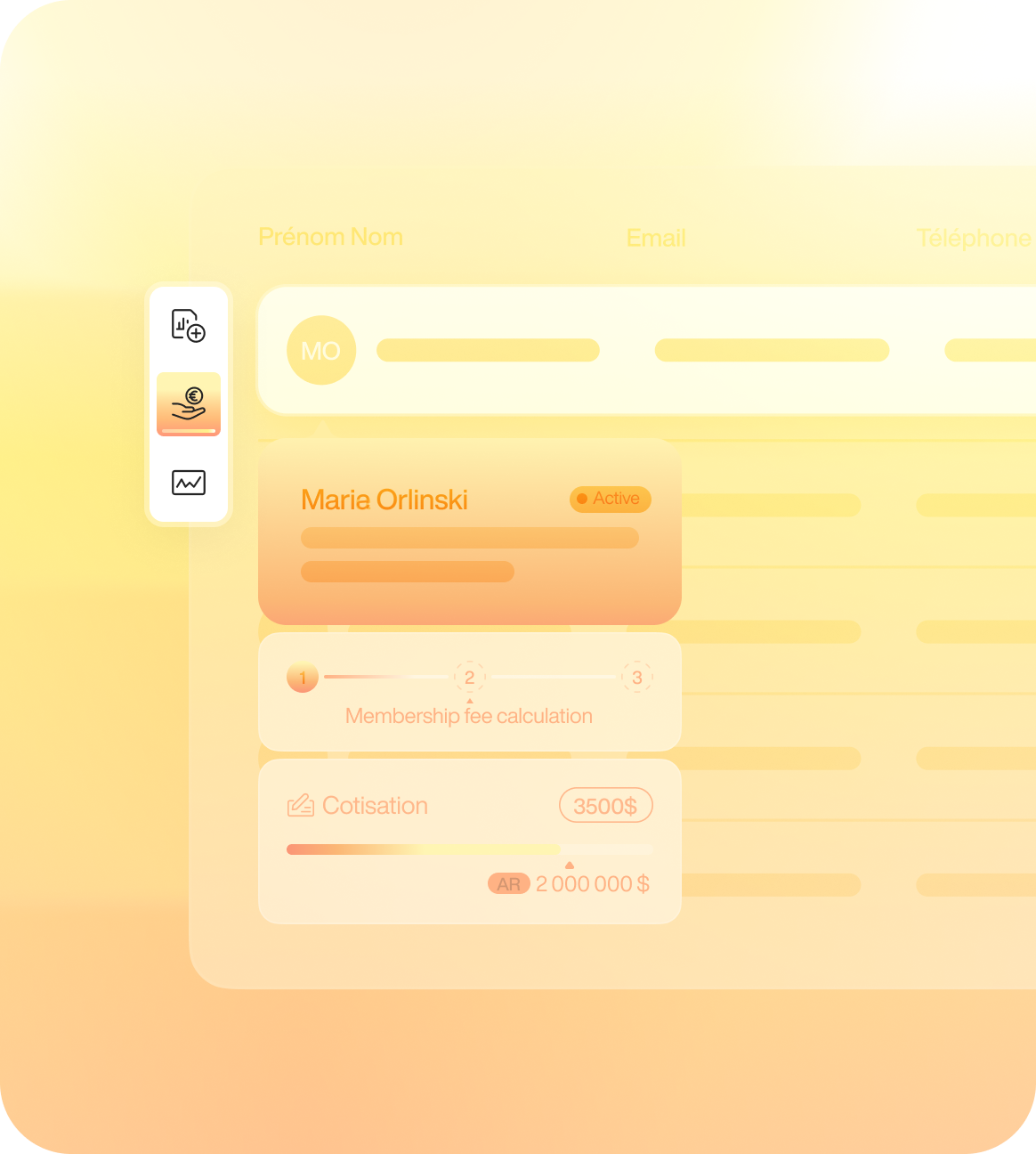 Custom member and contribution management