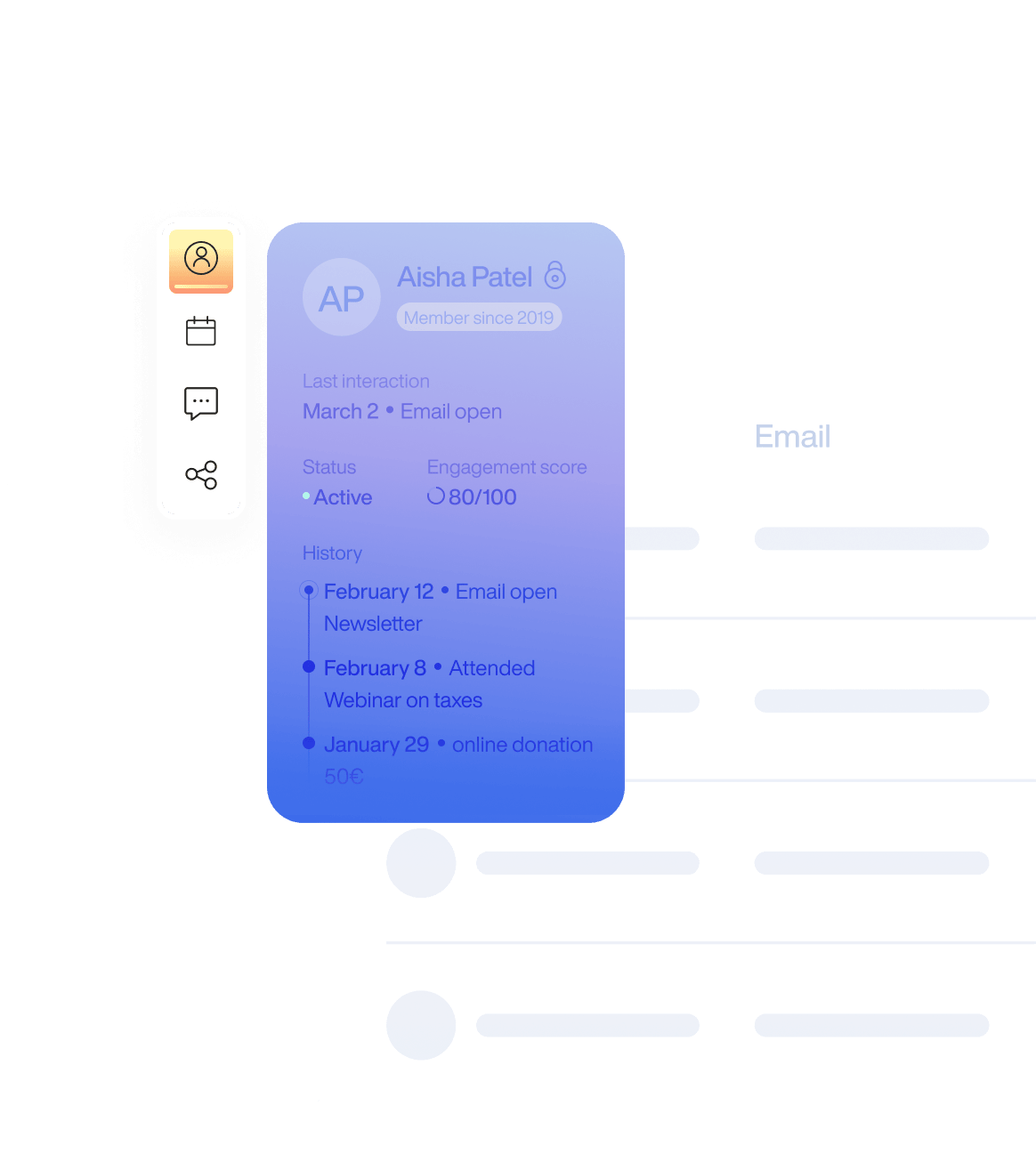Manage your contact data in a unified and secure manner