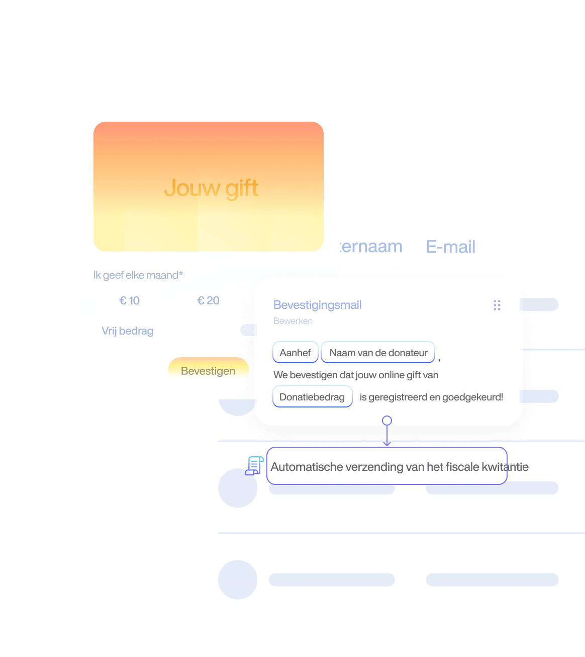 Vereenvoudig de ervaring van jouw donateurs en bijdragers