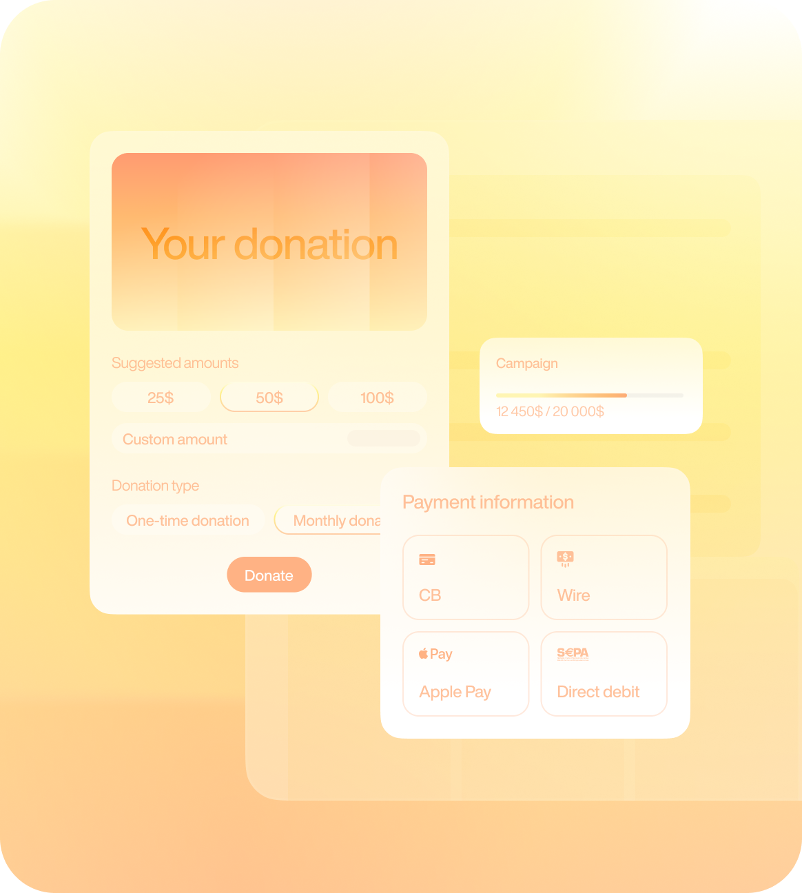Optimised online donation forms for your donors