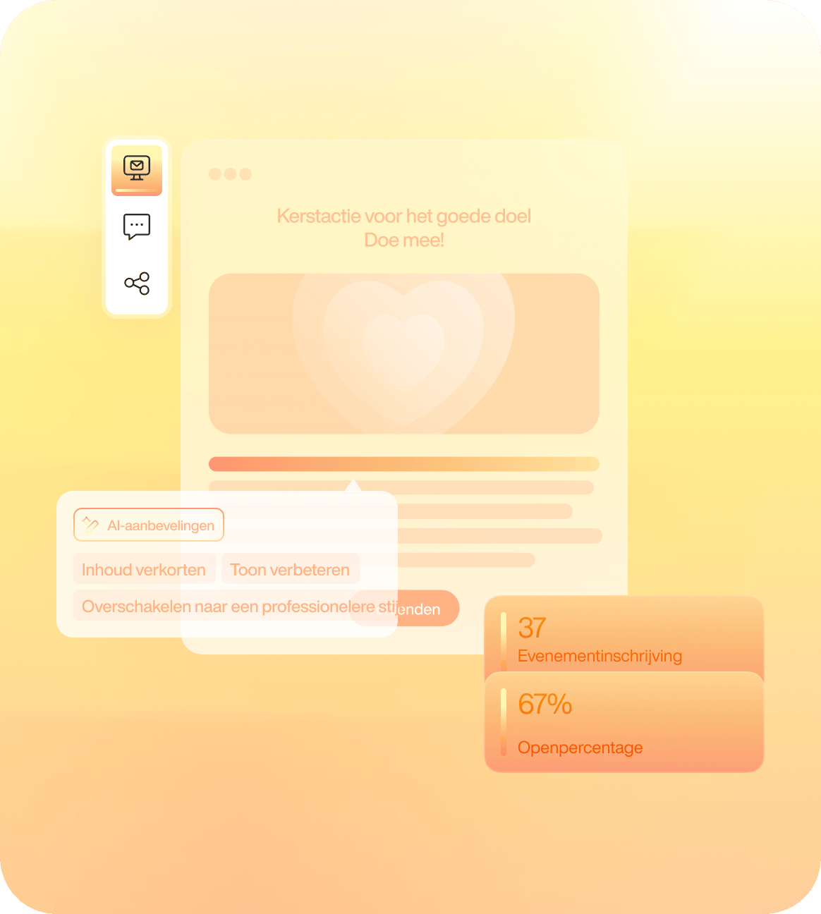 Communicatie en betrokkenheid met en van donateurs en vrijwilligers
