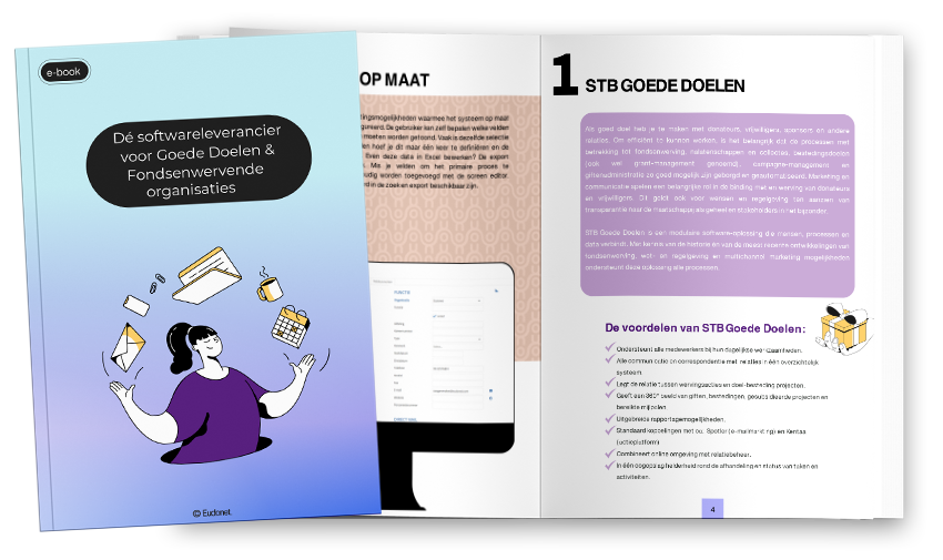 Dé softwareleverancier voor Goede Doelen & Fondsenwervende organisaties