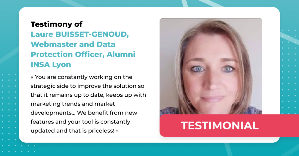 Testimony of Laure BUISSET-GENOUD, Webmaster and Data Protection Officer, Alumni INSA Lyon