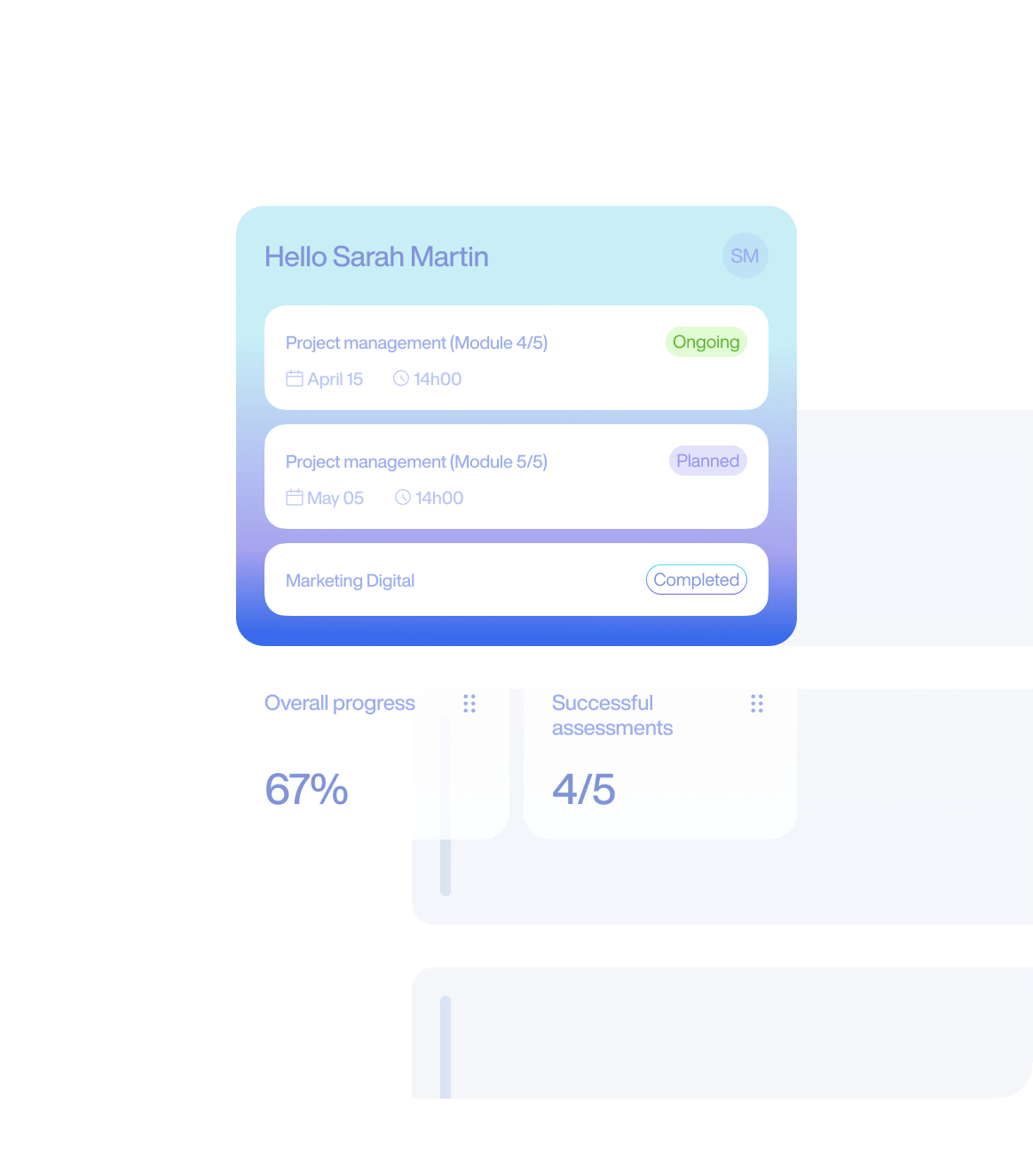 Provide a polished learner experience with a dedicated portal