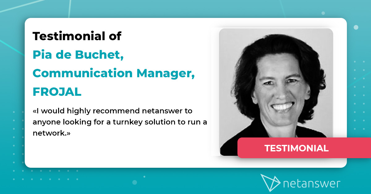Testimonial by Pia de Buchet, Communication Manager of FROJAL